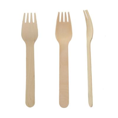 China Wholesale Home Hotel Restaurant Eco-friendly Natural Custom Printed Wooden Fork Wooden Spoon And Forks Disposable for sale