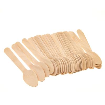 China Healthy Environmental Friendly Disposable Wooden Teaspoon for sale