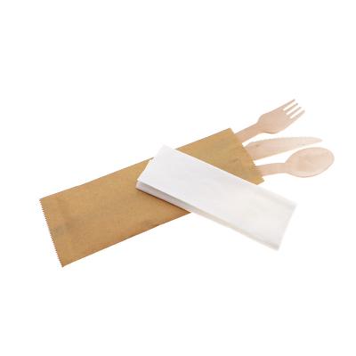 China Home Hotel Restaurant Italian Biodegradable Disposable Wooden Tableware For Restaurant Camping Wedding for sale