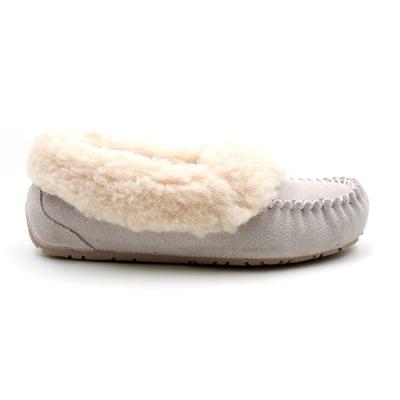 China New arrival import and export design sheepskin flat classic leather boot for sale