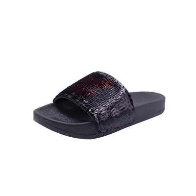 China Quick-drying Fashion Open-toed Women Shoe Ladies Sequin Slipper for sale