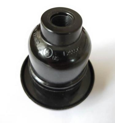 China E26 Terminal Ring Flattening Bakelite Black Lamp Holder for sale