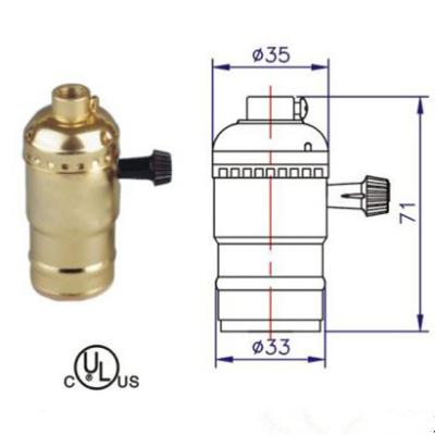 China 660W E26 Screw Lamp Holder For Lamp Making With Side Hole For Bottle Lamp for sale