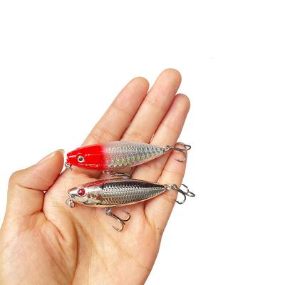 China ABS Pencil Top Water Fishing Lure Realistic Hard Plastic Wobbler Fishing Mini Floating Long Casting Baits Fishing Lure Bass Trout Cockfish for sale