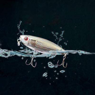 China ABS Pencil Top Water Fishing Lure Realistic Hard Plastic Wobbler Fishing Mini Floating Long Casting Baits Fishing Lure Bass Trout Cockfish for sale