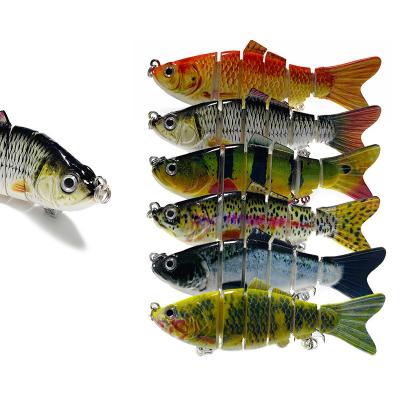 China Water Lure Outdoor Fishing Multi Jointed Slide Baits 20g 100mm Realistic Wobblers Fishing Lures Sea Sinking Swimbait For Bass Cockfish Swim Hard Lure Fresh for sale