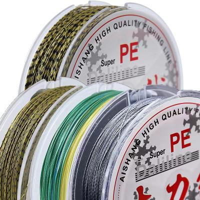 China 8 strand high strength multifilament fishing line pe 4 strand 9 strand 100m supper sea fishing core super strong braided line for sale