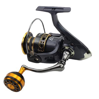 China Multifunctional 2000-7000 Series Full Metal Reel Saltwater Bass Ultralight Spinning Reels High Gear Ratio 5.2:1 Rocker Fishing Reel for sale