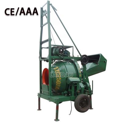 China Mobile diesel Concrete Mixer With Lift Lifting Ladder for sale