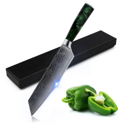 China Chinese Custom Cut Slicing Professional Handmade Sharp Kitchen Knives Stocked 8 Inch Knife Stainless Steel for sale