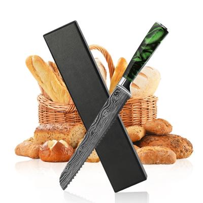 China 8 Inch Stainless Steel Blade Serrated Professional Serrated Cake Knife Wholesale Custom Professional Bread Knife for sale