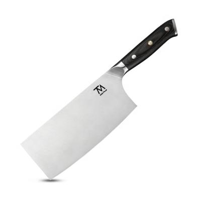 China Wholesale Kitchen Cleaver Knife 7 Inch Stainless Steel Professional Chef Viable Chinese Cut Cooking Cleaver Knife for sale