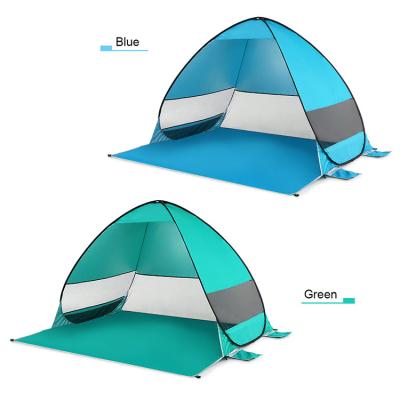 China Straight Tie Type Pop Up Sun Shelter Tent Beach Camping Tent Ultralight Waterproof Pop Up Automatic Tent for sale