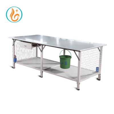 China Garment Factory Customized Double Layers Packing Table For Garments Factory for sale