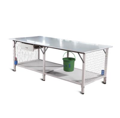 China Garment Factory Customized Double Layers Packing Table Garment Workshop For Cloth for sale