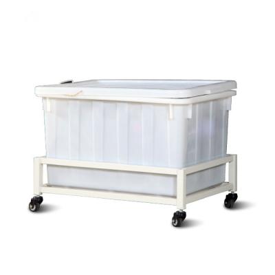 China Easy Movable Hot Sale Turnover Box Trolley For Garment Factory for sale