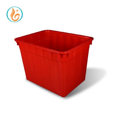 China Sustainable Garment Plant Plastic Packing Storage Box For Cloth for sale