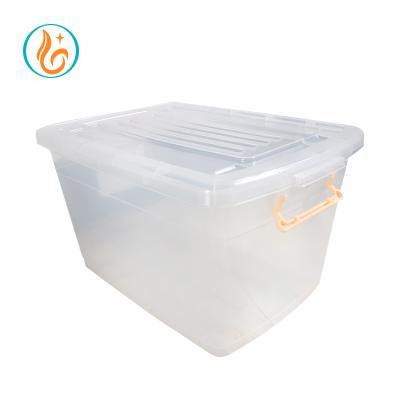 China Sustainable Garment Industrial Factory Plastic Transparent Finish Storage Box for sale