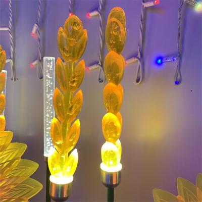 China Wheat LANDSCAPE DC12V 0.8m Height Acrylic Ear Led Garden Light for sale