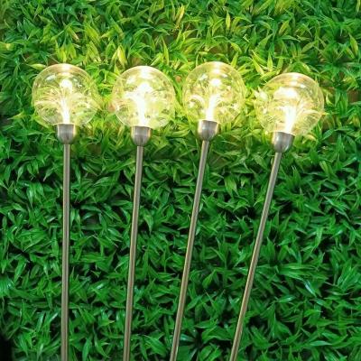 China Outdoor Waterproof LANDSCAPE Garden Light IP65 Multicolor Fiber Optic Ball Holiday Project Decoration for sale