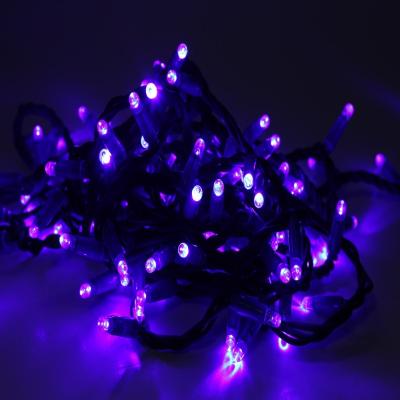 China Theme Park High Quality Christmas Outdoor Waterproof Connectable Rubber Wire Led Light String Fairy Lights for sale