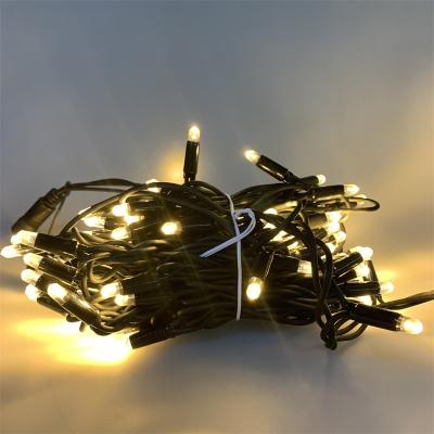 China Hot Sale IP65 Outdoor Rubber Theme Park Decorations 12M180 LED Wire String Light for sale