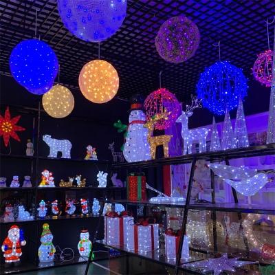 China 2021 Best Quality Commercial Use 3D Round Ball Pattern Light Foldable String Light Decoration Light for sale