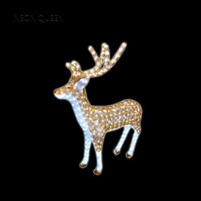 China Indoor And Outdoor Full LED Lamp Holiday Christmas Decoration Light Led Acrylic Reindeer for sale