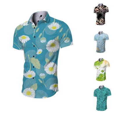 China Anti-pilling Gender and Adult Age Group Vintage Hawaiian Beach Shirts Men for sale