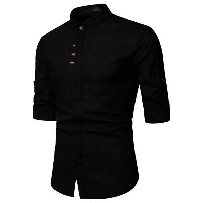 China Latest Styles Men's Fashion Anti-Pilling Canvas Cotton Long Sleeve Men's Shirts for sale