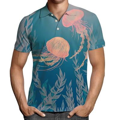 China Wholesale Custom Lapel Hawaii Polo Shirt Logo Short Sleeve Poloshirt Print Anti-wrinkle for sale