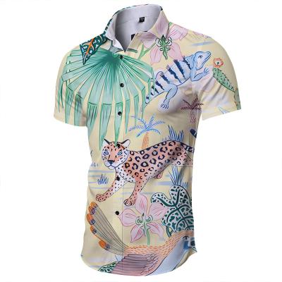 China Wholesale Anti-pilling Men's Shirts Business Printed Long Sleeve Shirts Fashion Printed Shirts for sale