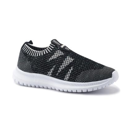 China Breathable Fashion Trend Custom Made Slip On Casual Womens Black Platform Sneakers for sale