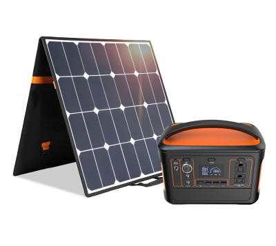 China 110 Volt Folding Solar Panel Generator Home Compact Camping Portable Power Station Ev Charger for sale