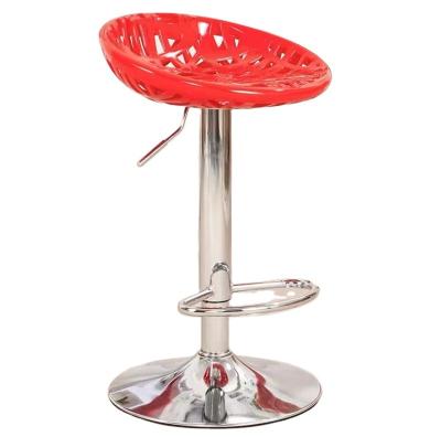 China ABS modern cheap colorful metal style adjustable bar stool for sale