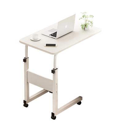 China New Design Modern Steel Wooden Laptop Table (Height) Adjustable For Bed Height Adjustable Bedside Desk for sale