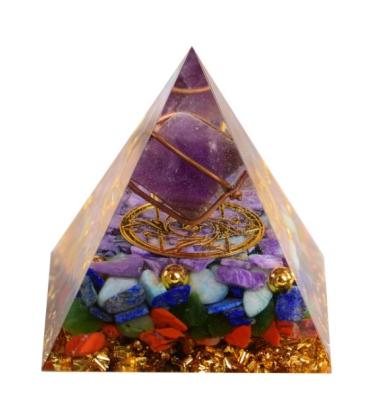 China China Chakra Orgonite Energy Pyramids Spiritual Healing Crystals for sale