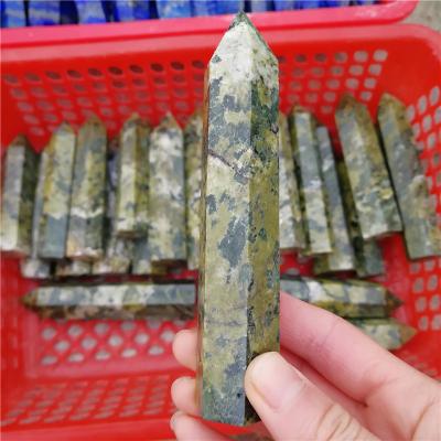 China Green Jasper Quartz Wand Points, Crystal Healing Point Wholesale from China for sale