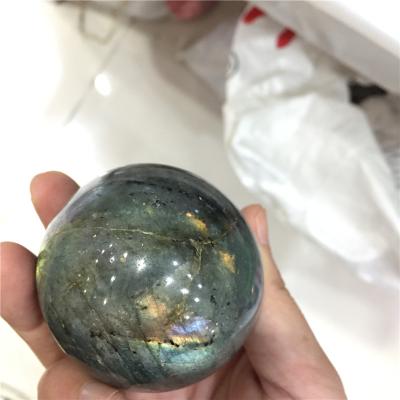 China China Wholesale Natural Labradorite Spheres Polished Stone Crystal Ball for sale