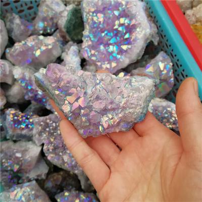 China China Wholesale Titanium Gemstone Natural Crystal Quartz With Healing Spirit Titanium Clad Natural Crystal Stone for sale