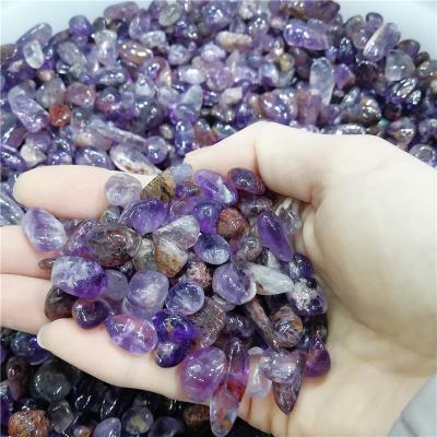 China China Natural Semi Precious Stone Ametrine Crystal Gravel Polished Tumbled Stones For Sale for sale