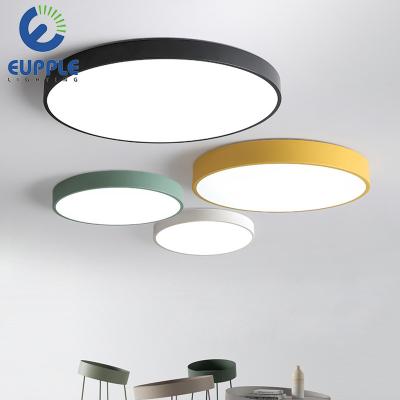 China NEW 5cm Outdoor Mounted Living Room Slim Surface Mounted Iron Acrylic Body Round Ceiling Led Indoor Light for sale