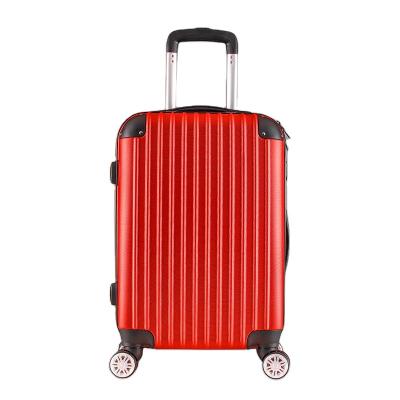 China New Fashion ABS PC Suitcase Custom Logo Carry On Luggage Trolley Travel Colorful Bags for sale