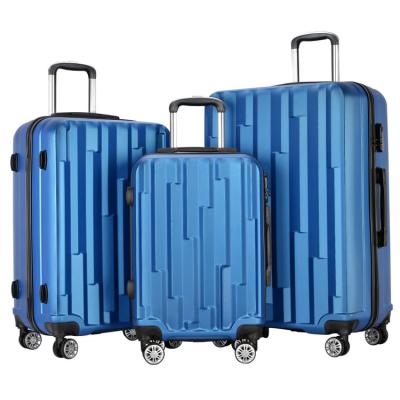 China Travel Classic ABS 3 Piece Trolley Set Bags Hard Shell Traveling Spinner Luggage Fashion Suitcase Set for sale