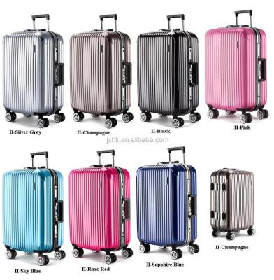 China High Grade ABS Luxury PC Aluminum Frame Luggage Trolley Suitcase Travel Luggage Set for sale