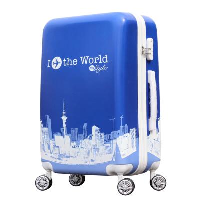 China Aluminum Frame Cartoon PC Printing Luggage Children Trolley Suitcase Travel Luggage Bags for sale