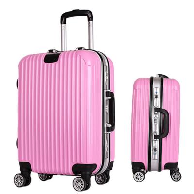 China Newest Selling ABS Luggage Top Luxury Hard Shell Suitcase Aluminum Frame Luggage Case for sale