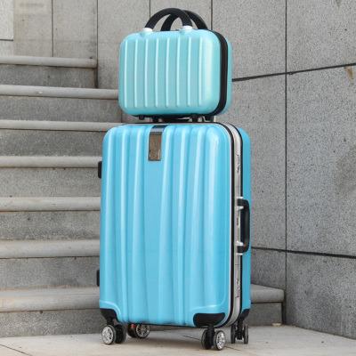 China Luggage PC Wholesale Price Travel Bag Colorful Colors Suitcase Upright Hand Type for sale