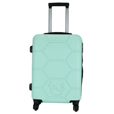 China Factory Made New Design UV Printing ABS Trolley Suitcase Luggage Business Travel Luggage For EU And USA Market for sale