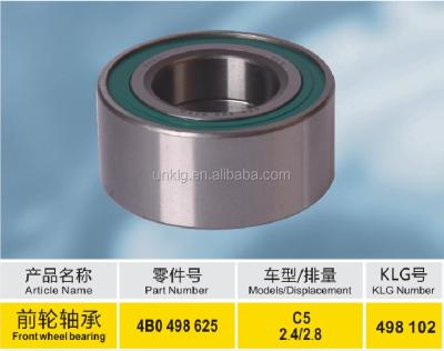 China Front Wheel Auto Spare Parts Accessories OEM Number 4B0 498 Front Wheel 625 Hub Bearing for sale